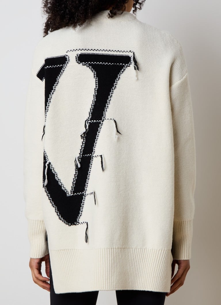 Off-White Coarse wool vest with logo