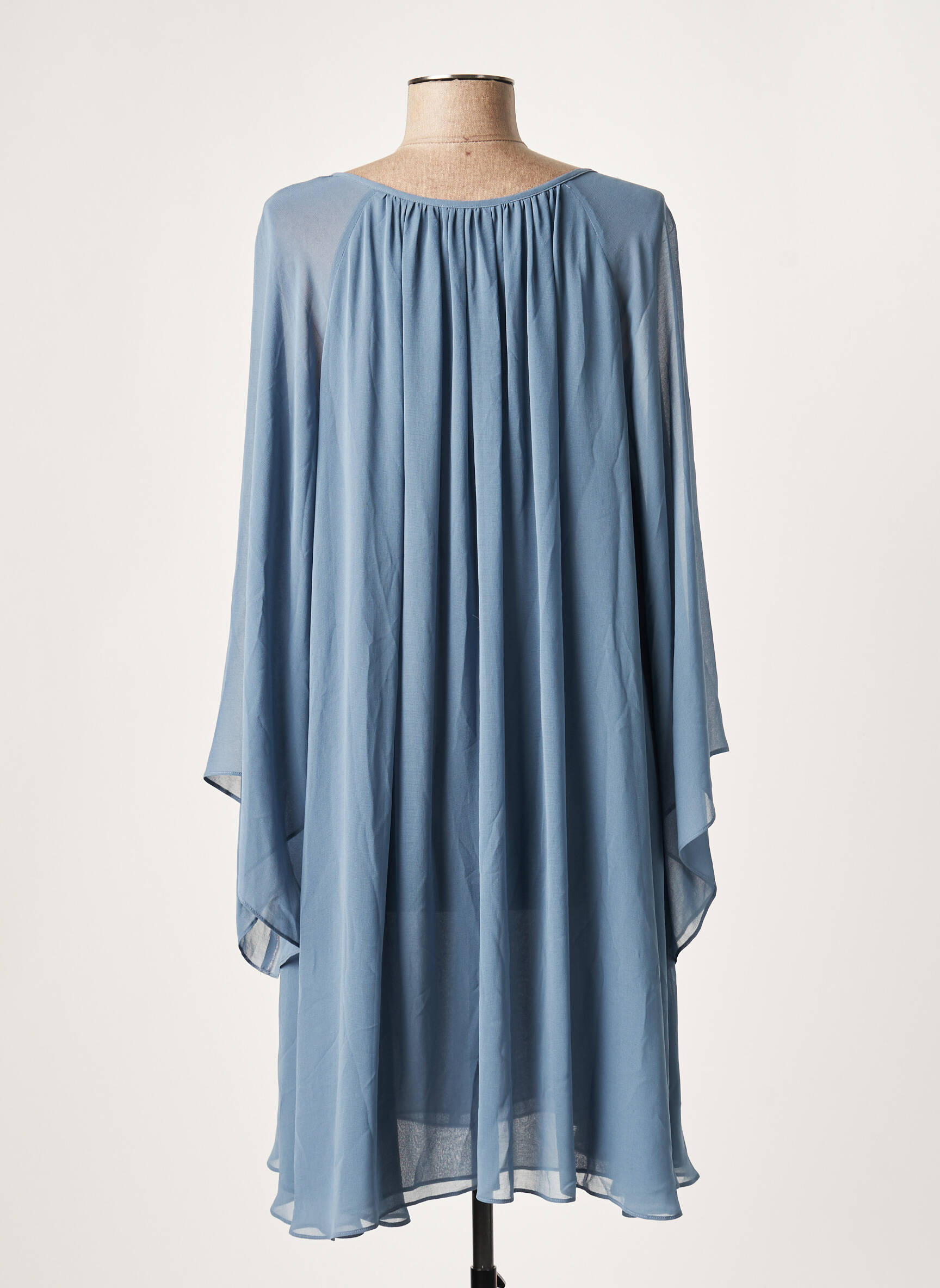 Lauren Vidal Tuniquemanchelongue Femme couleur bleu