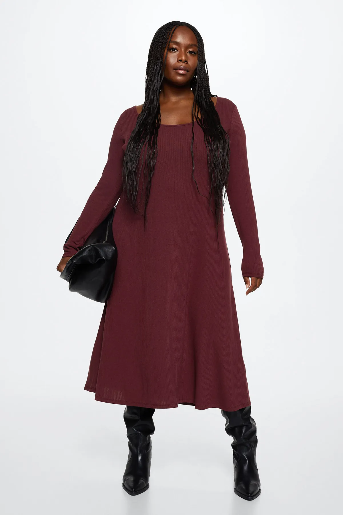 MANGO  37025815 Kleider und Overalls Burgund
