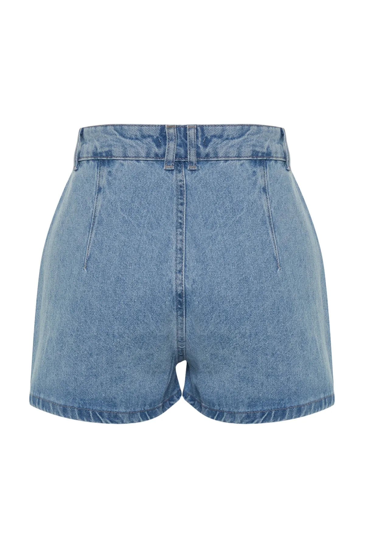 Trendyol Collection  Shorts - Blau - Hoher Bund