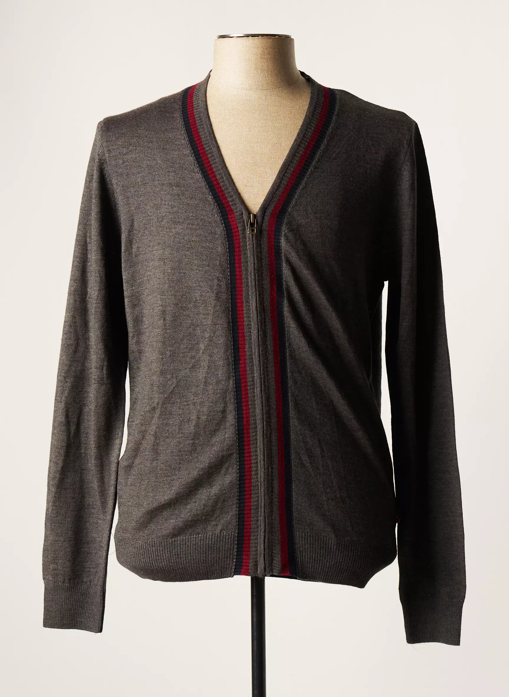 L Impeccable Marcel Cardigans Homme couleur gris
