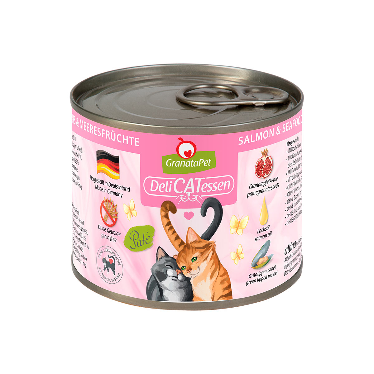 GranataPet Katze - Delicatessen Dose Lachs & Meeresfrüchte
