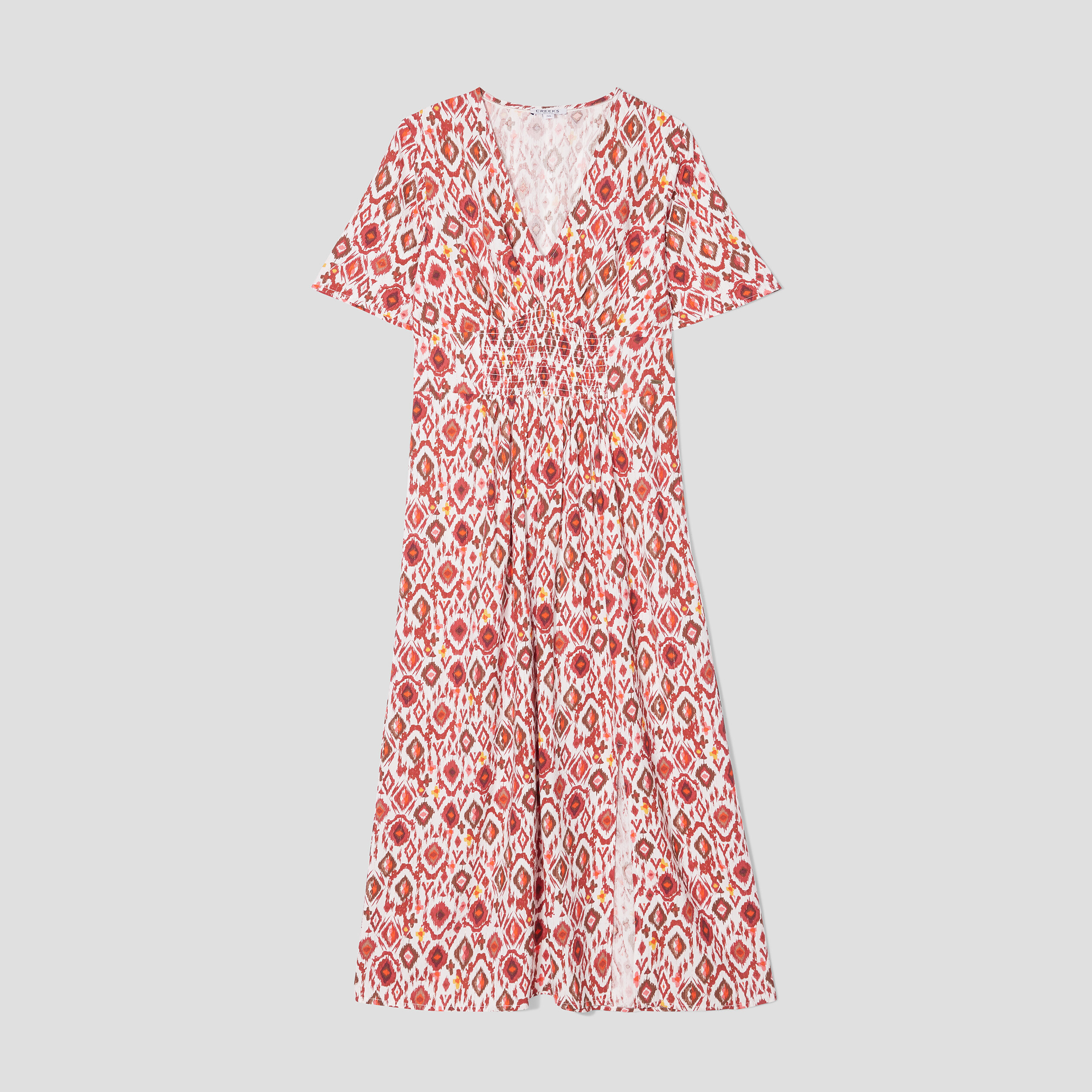 Robe longue droite Creeks multicolore femme | La Halle