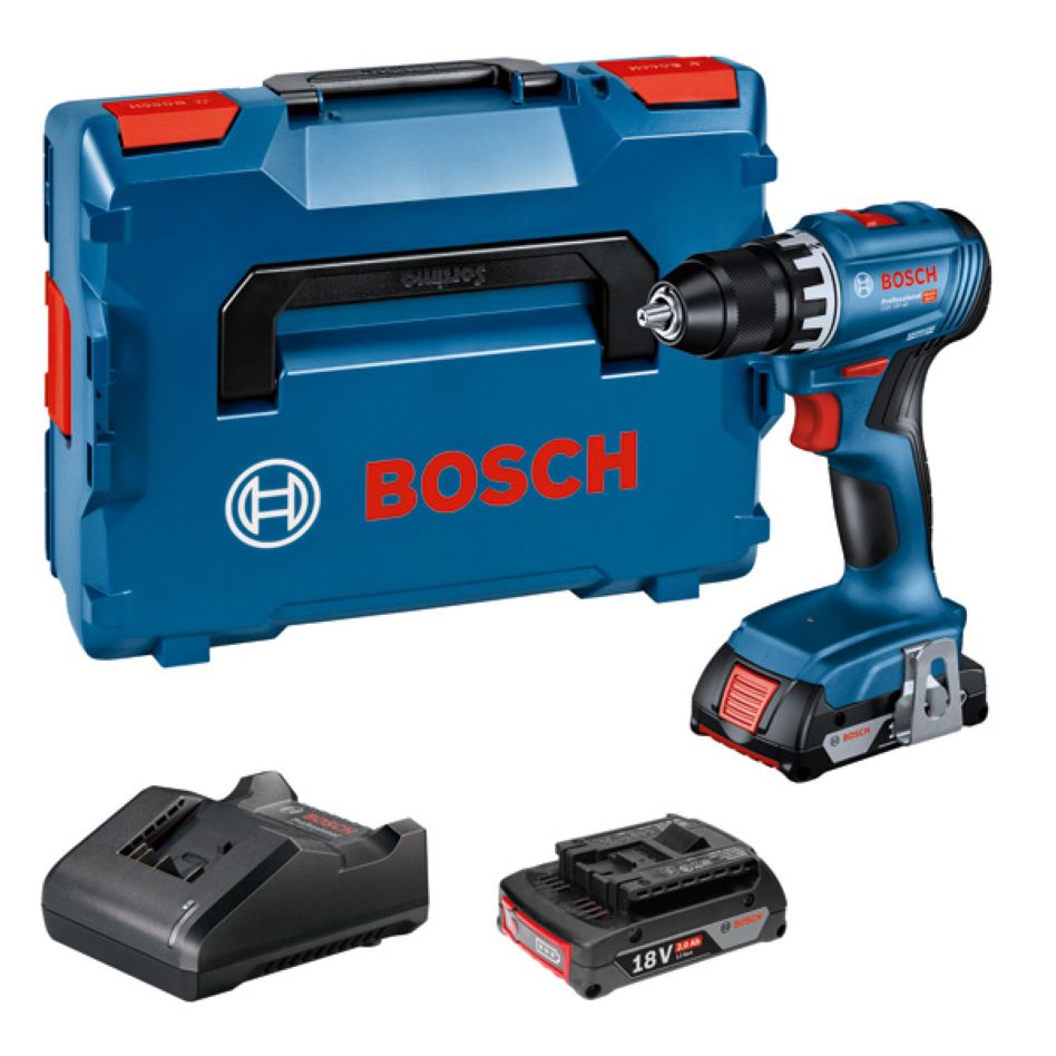 Bosch Blue 06019K3203 GSR 18V-45 Batteridrevet Drill 18V 2,0Ah Li-Ion i L-Boxx