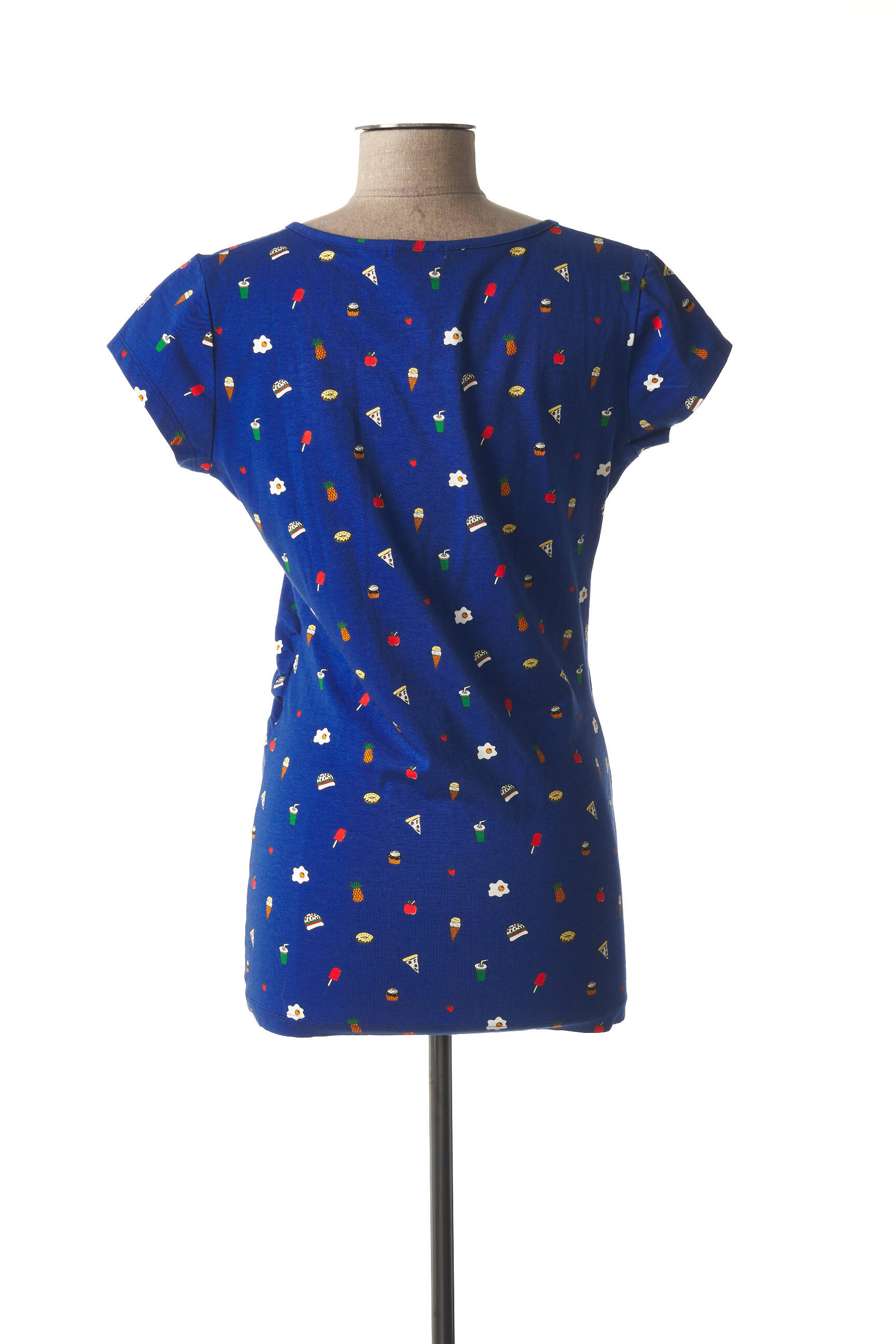 Fragile Tshirtstops Maternite Femme couleur bleu