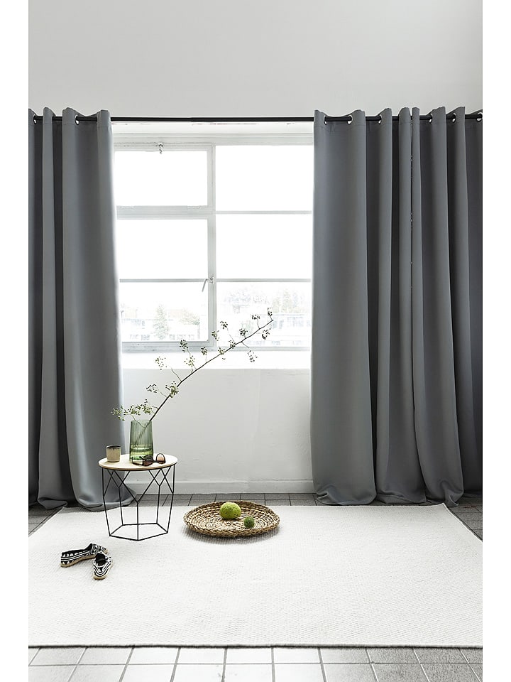 Lifa Living Ösenvorhang in Grau günstig kaufen 150x250 cm