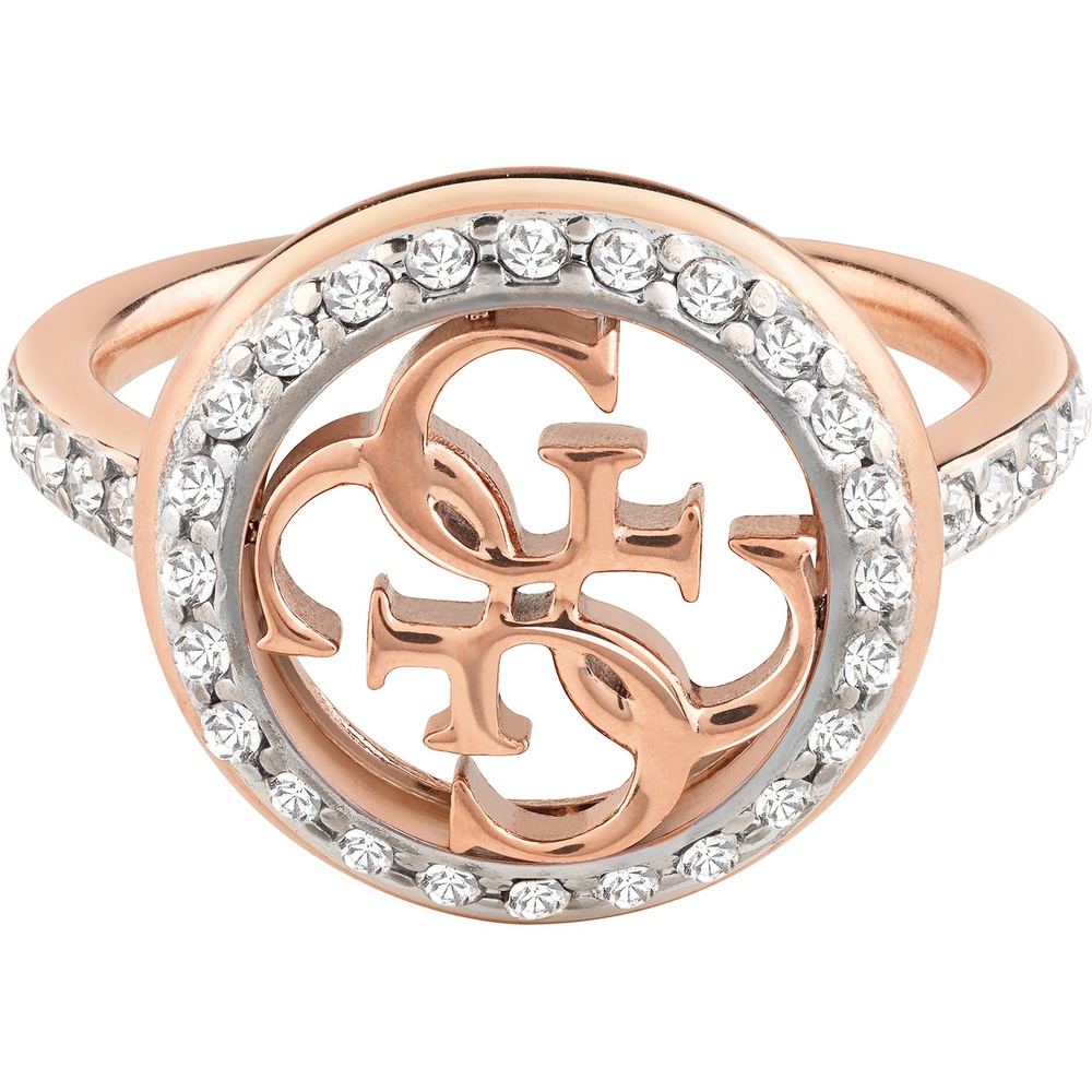Guess Bague pour femme Acier inoxydable or rose Bague