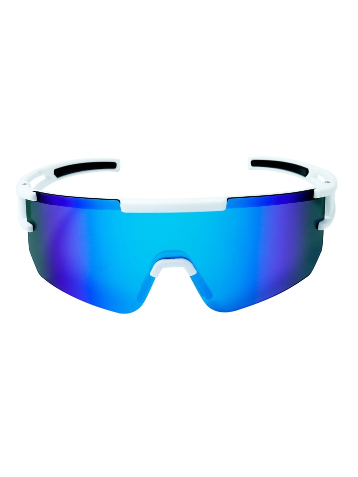 YEAZ SUNSPARK Sport-Sonnenbrille Bright White/Blue in blau günstig kaufen onesize