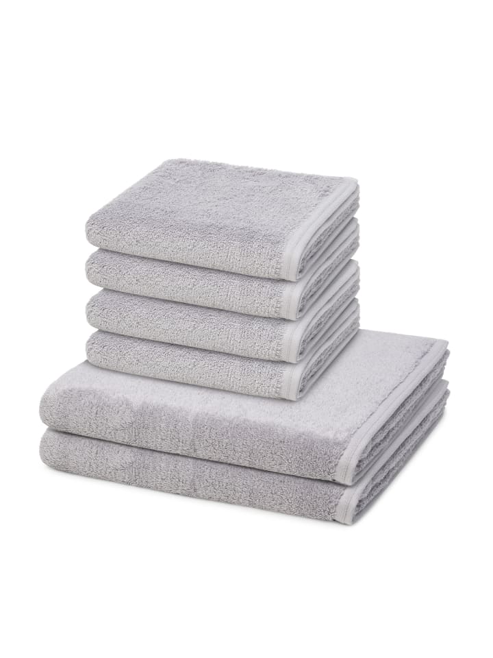 Vossen 4 X Handtuch 2 X Duschtuch im Set Vegan Life in Shadow günstig kaufen 6