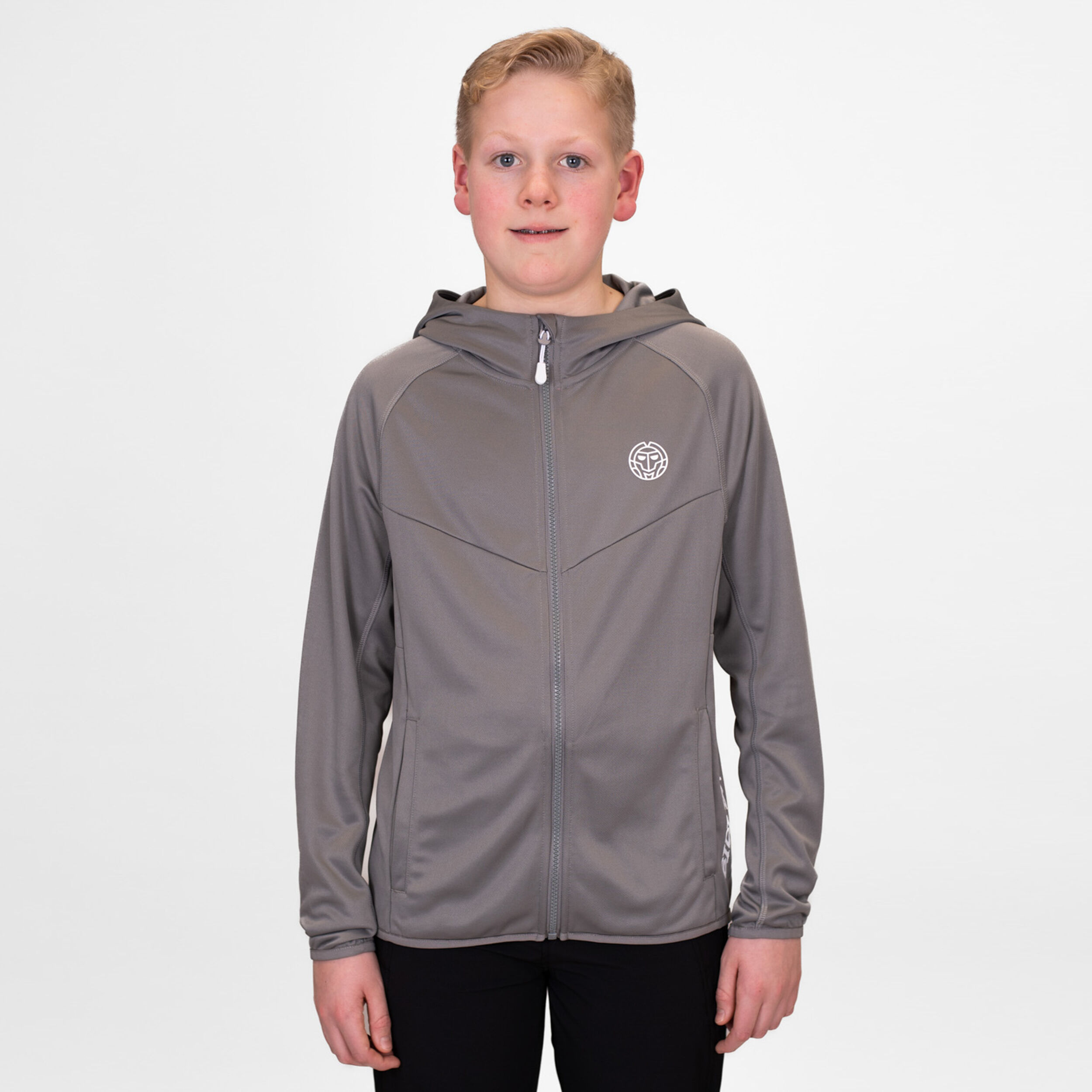 Crew Hood Trainingsjacke Jungen - Grau