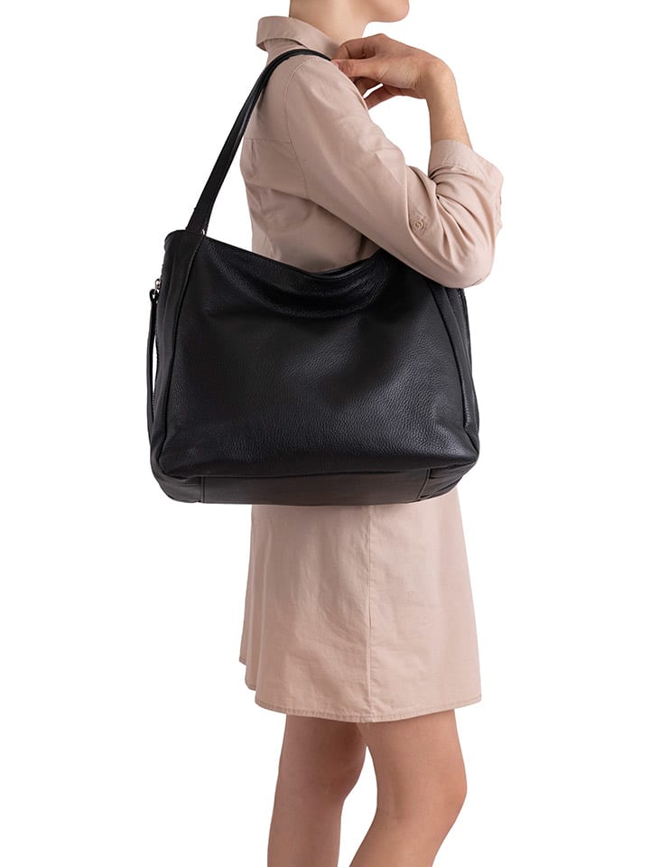 Lucca Baldi Leder-Schultertasche 