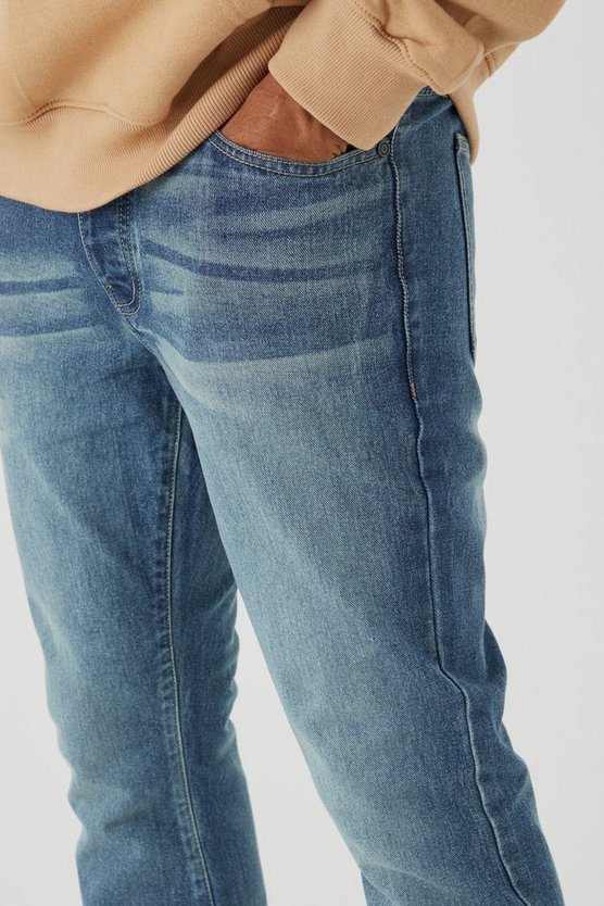 Slim-Fit Schlagjeans