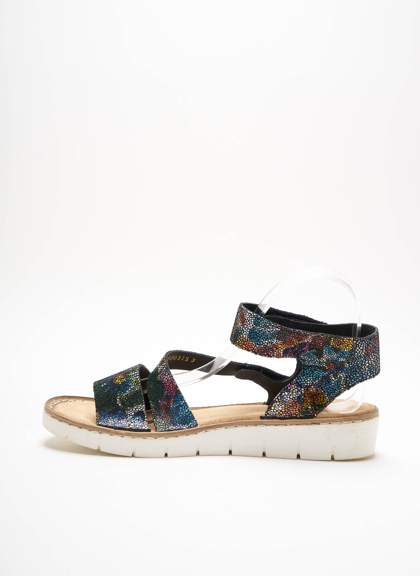 Rieker Sandales Nu Pieds Femme couleur noir