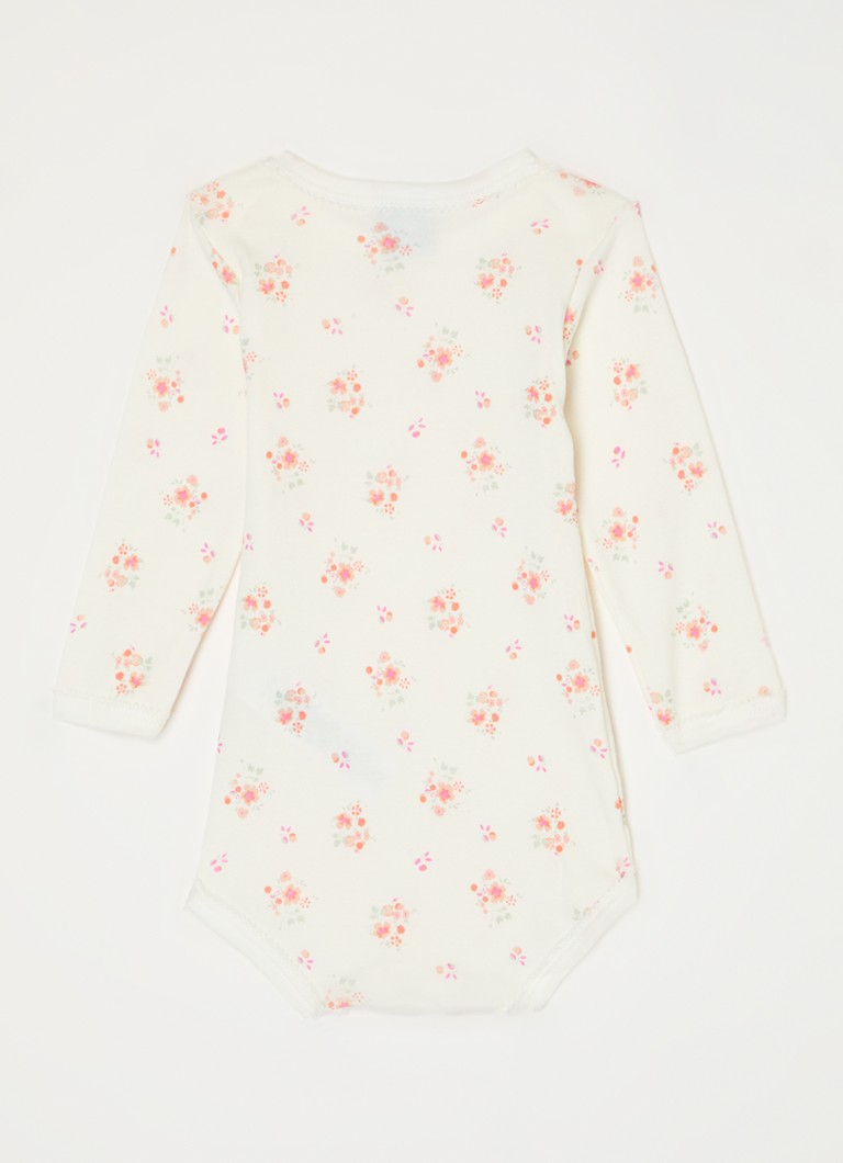 Petit Bateau zestaw 3 pajacyków z bawełny organicznej