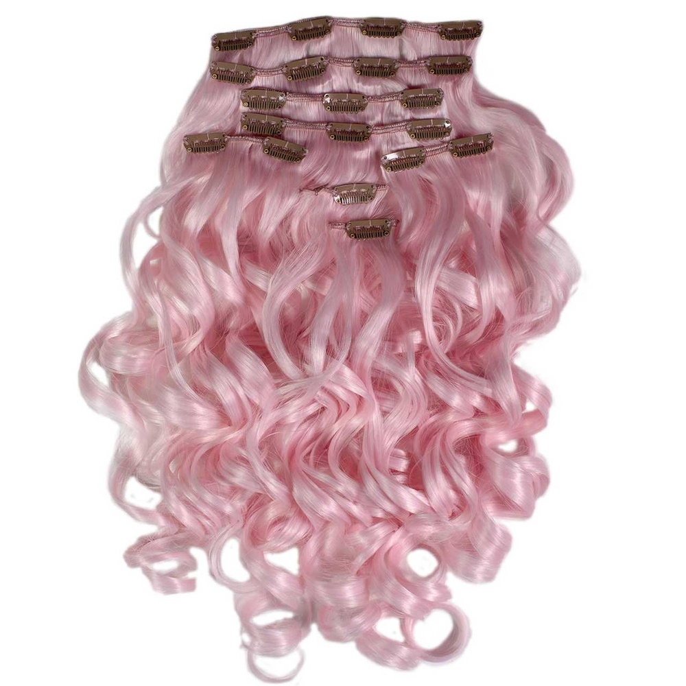 hair2heart Extensions à Clip Cheveux Synthétiques 8pcs. extensions