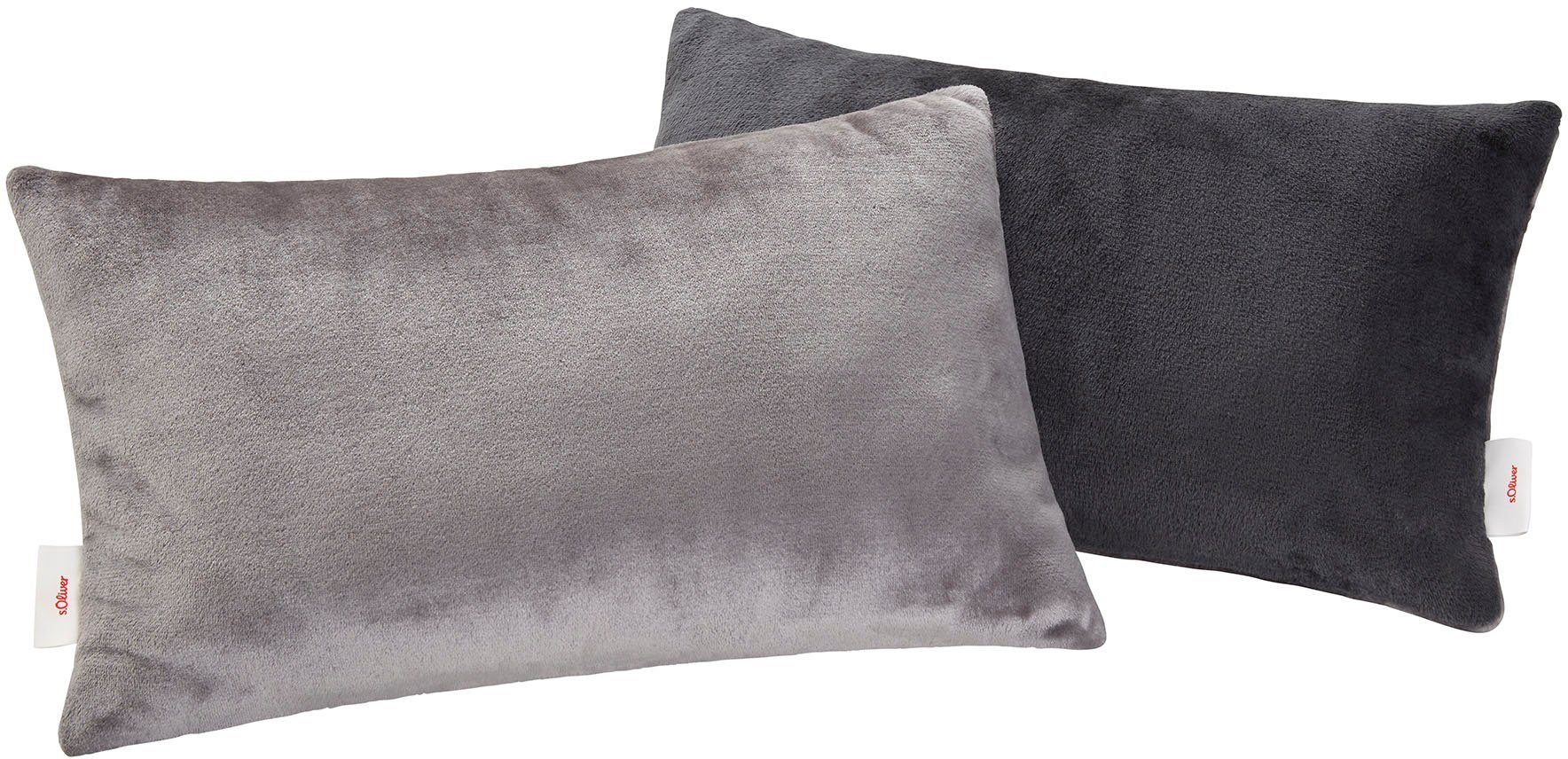 IBENA Dekokissen double soft Kissen s.Oliver, Mit samtig weicher Oberfläche