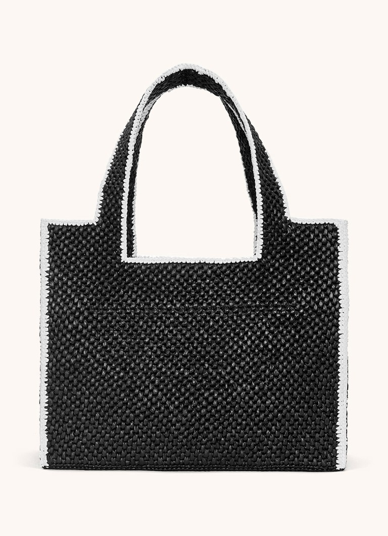 LOEWE Font Large shopper made of raffia