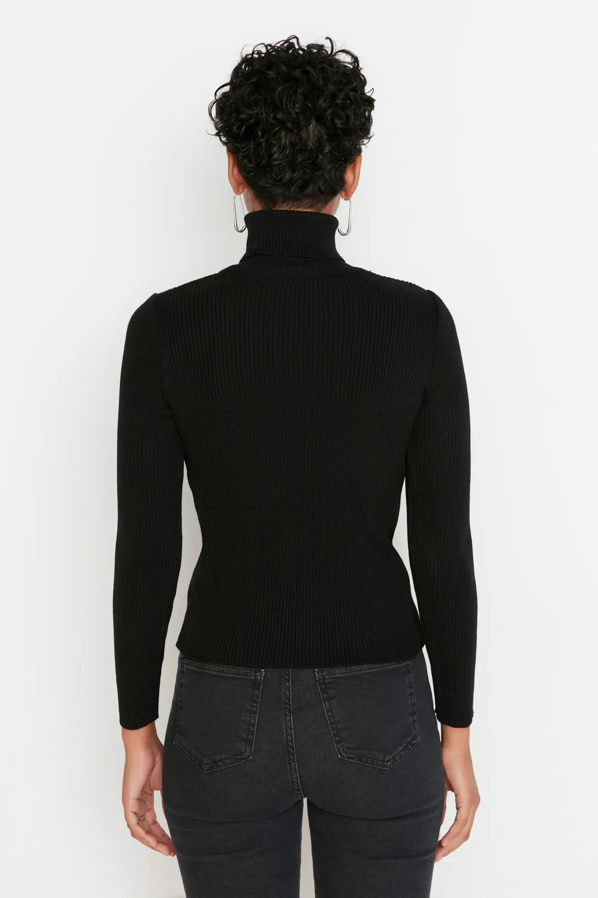 Trendyol Collection  Schwarzer Basic Rollkragenpullover TWOAW21KZ1279