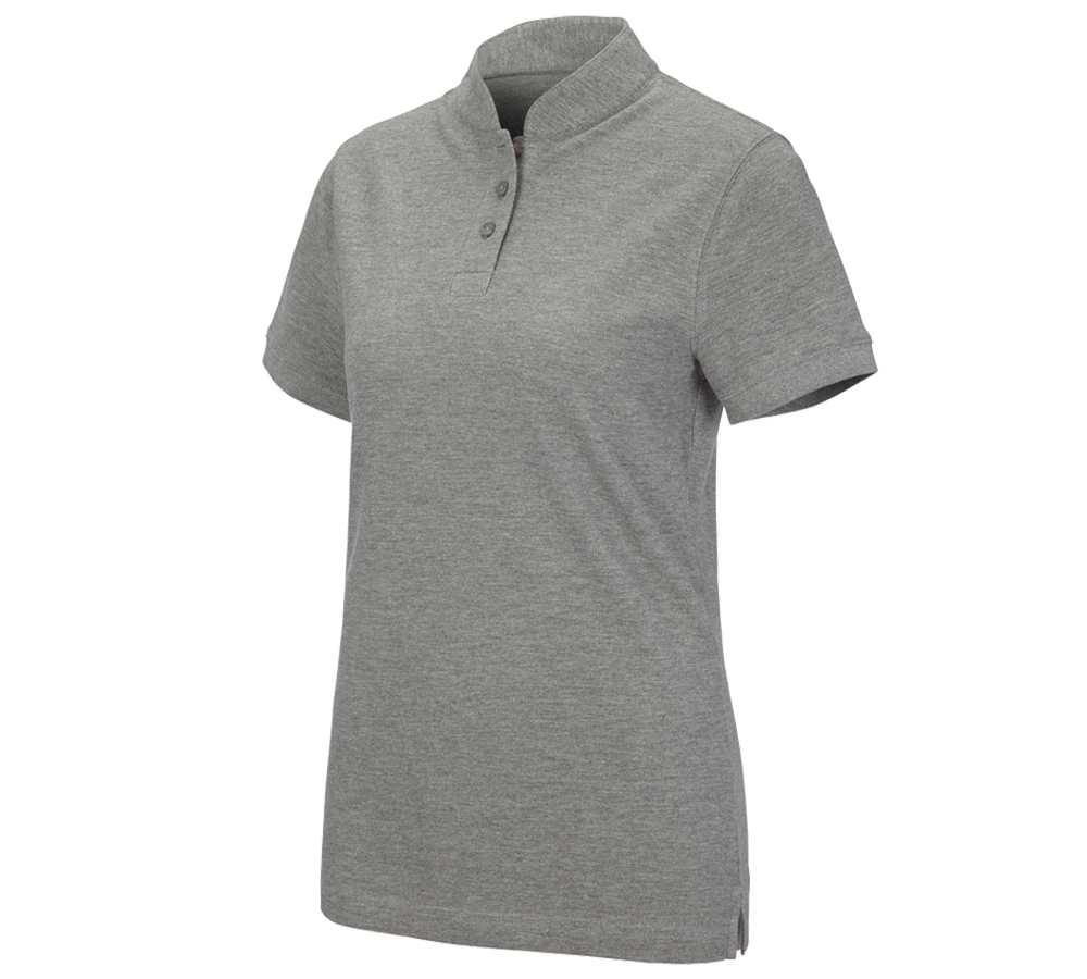 e.s. Polo-Shirt cotton Mandarin, Damen