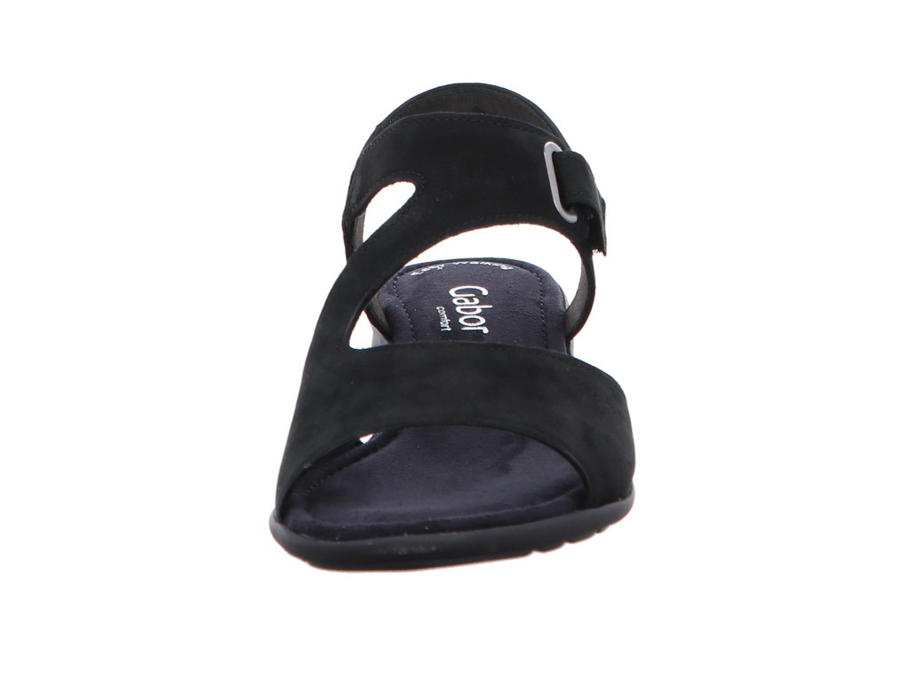 GABOR Komfort Sandalen schwarz Gabor Comfort Riemchensandale 26.063.47