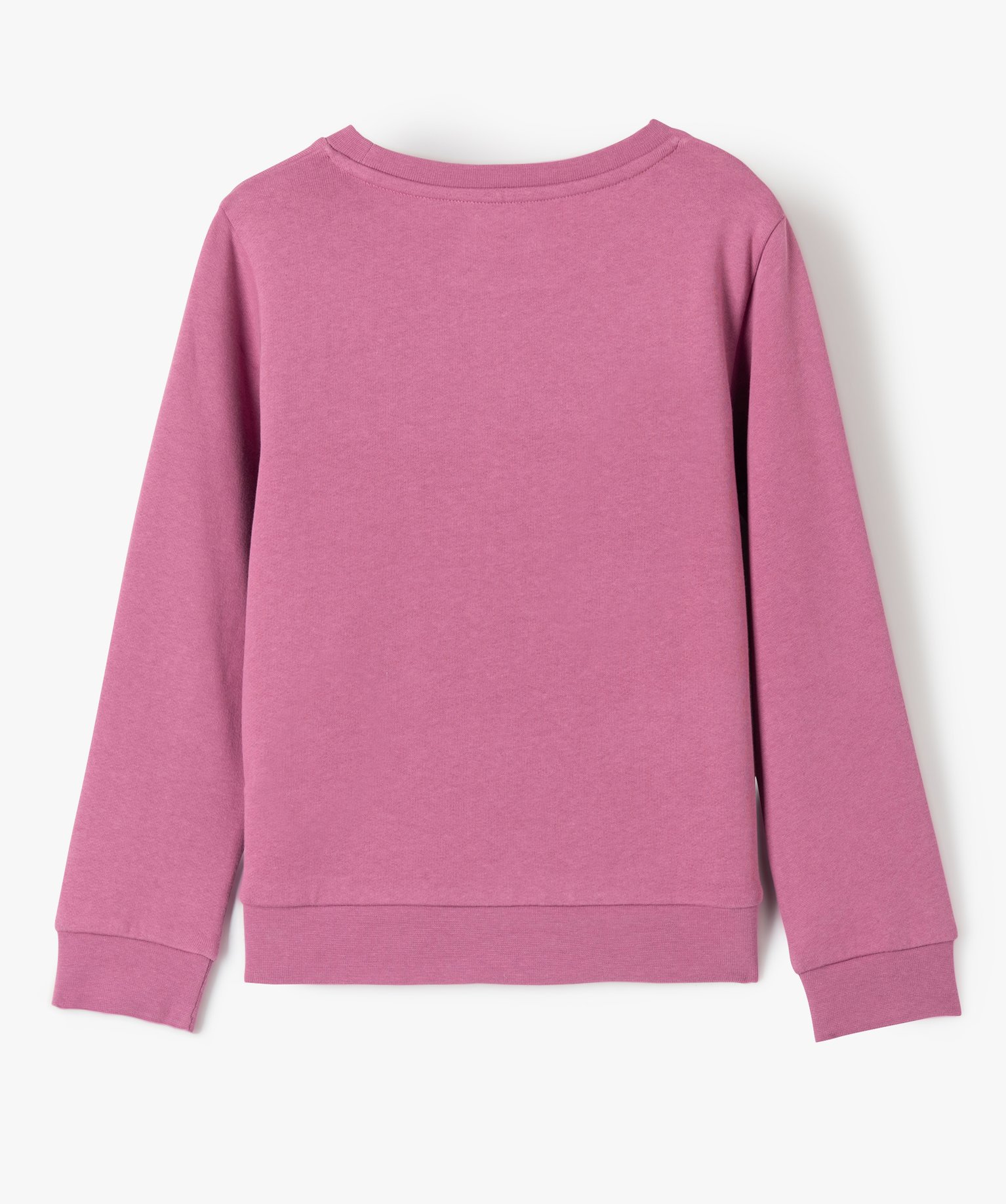 Sweat fille large à motif XXL violet | GEMO