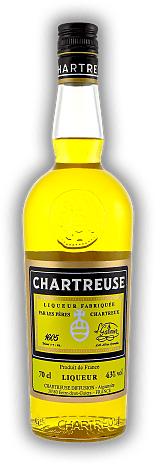 Chartreuse gelb 43% Chartreuse gelb 43% Chartreuse gehört zu den Likör-Klassikern und darf in keiner Bar fehlen. 0,7	 Liter - Vol 43%