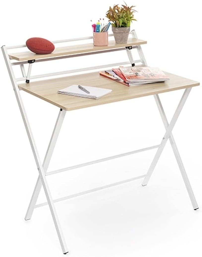 InnovaGoods Klapptisch klappbar mit Ablage,(1 St),Computertisch,Holz MDF