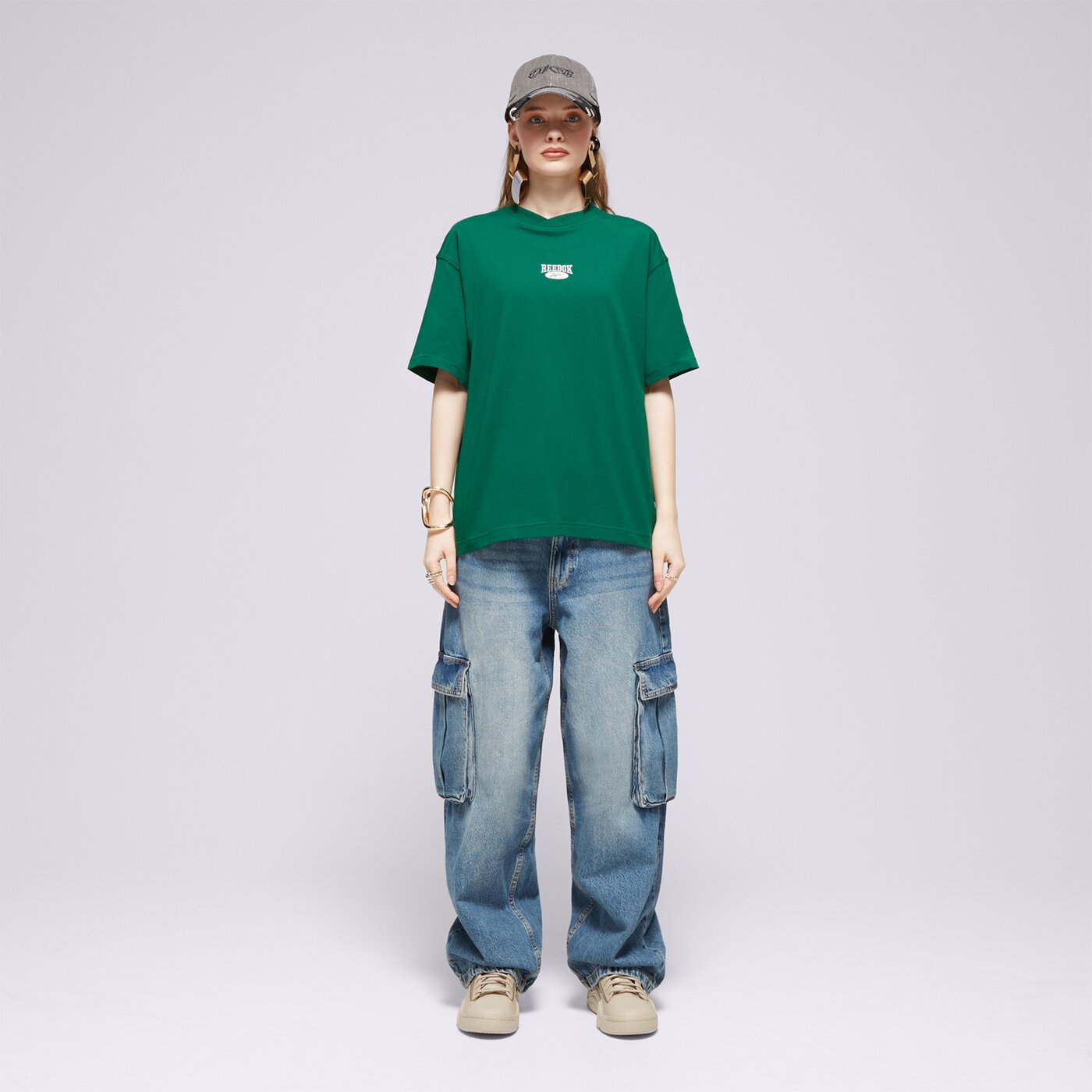 REEBOK T-SHIRT CL AE ARCHIVE SM LOGO TEE Grün