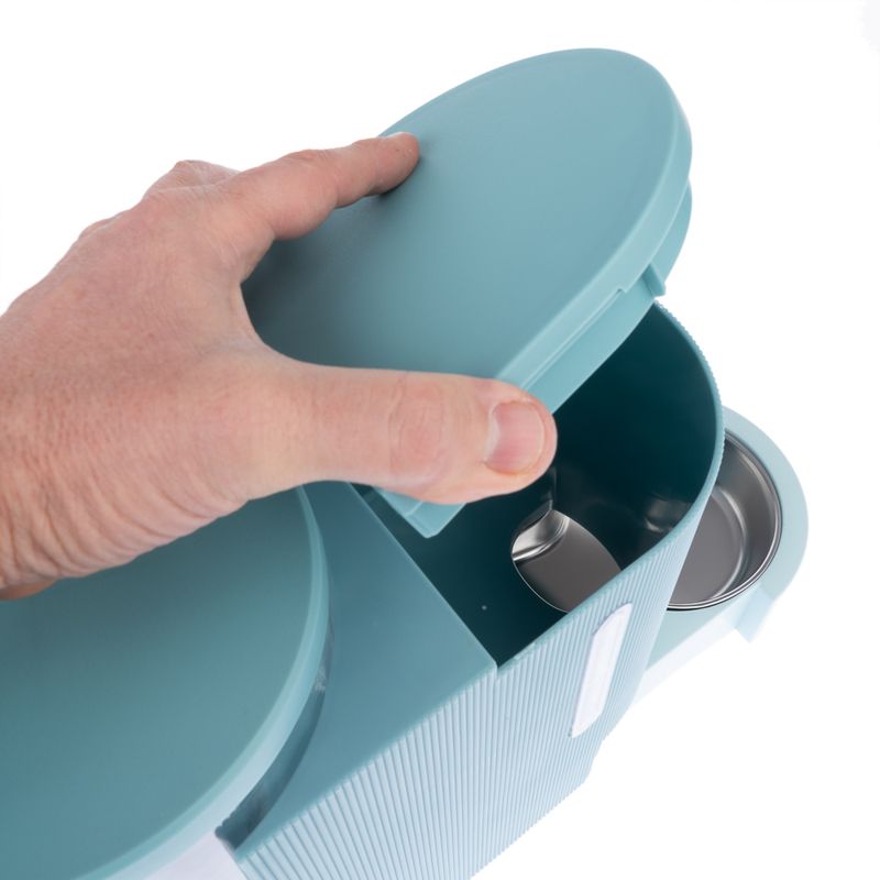 TIAKI Futter- und Wasserspender, hellblau zu TOP-Preisen | bitiba