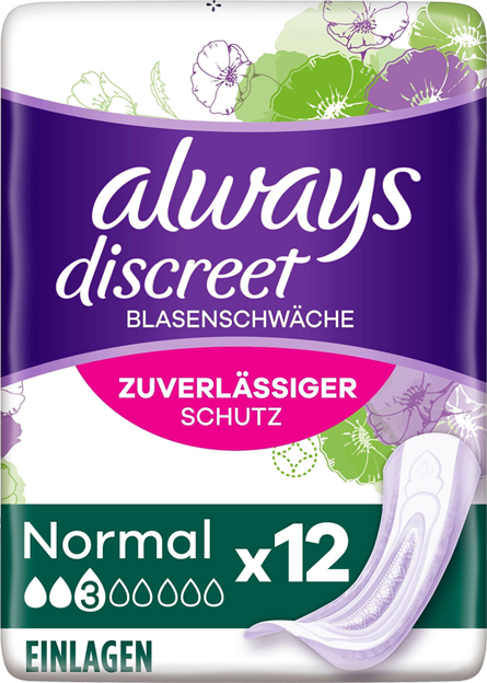Always Discreet Inkontinenz-Einlagen Normal