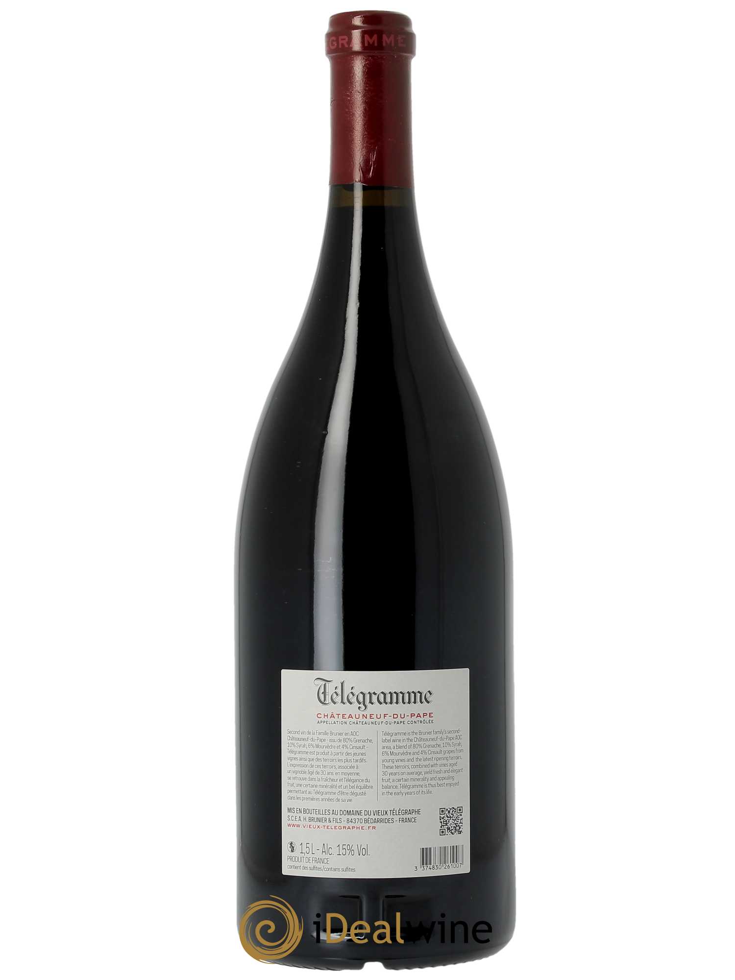 Châteauneuf-du-Pape Télégramme Vignobles Brunier  2021 - Lot de 1 Magnum