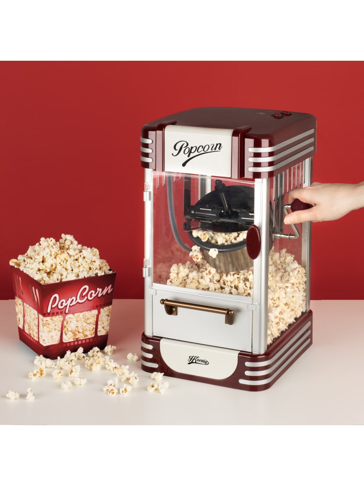 HKoenig Popcorn Machine POP330 Weiss und Rot günstig kaufen onesize