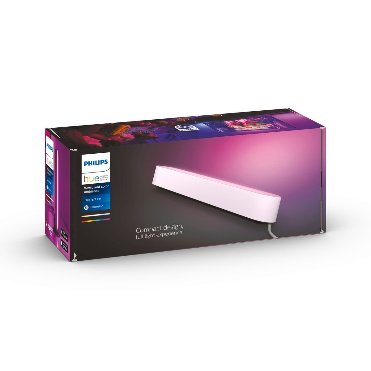 Philips Hue LED Tischleuchte Play Lightbar, LED fest integriert