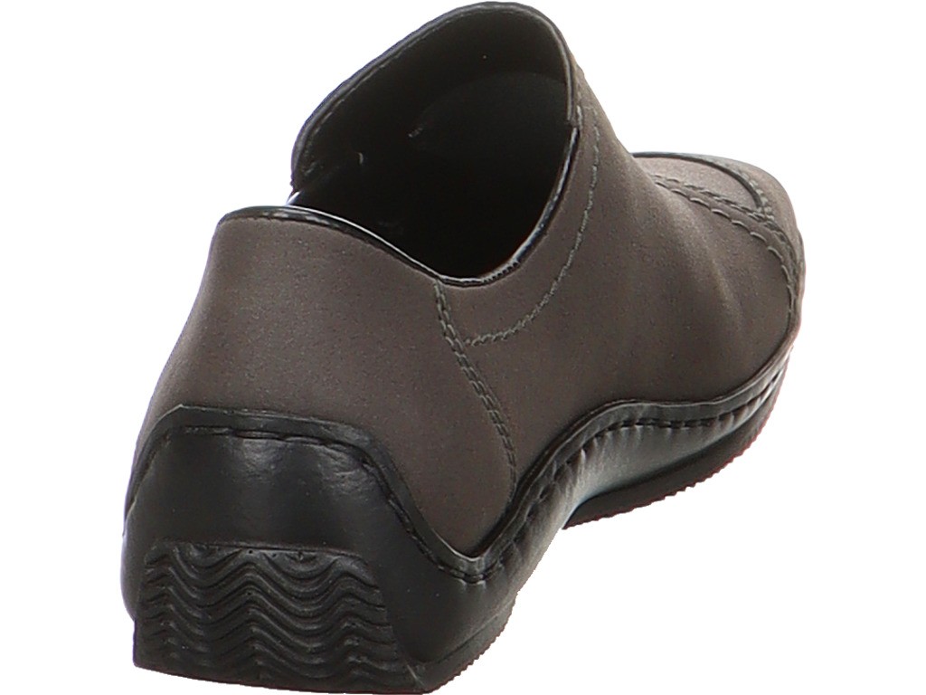 RIEKER Klassische Slipper grau morbido