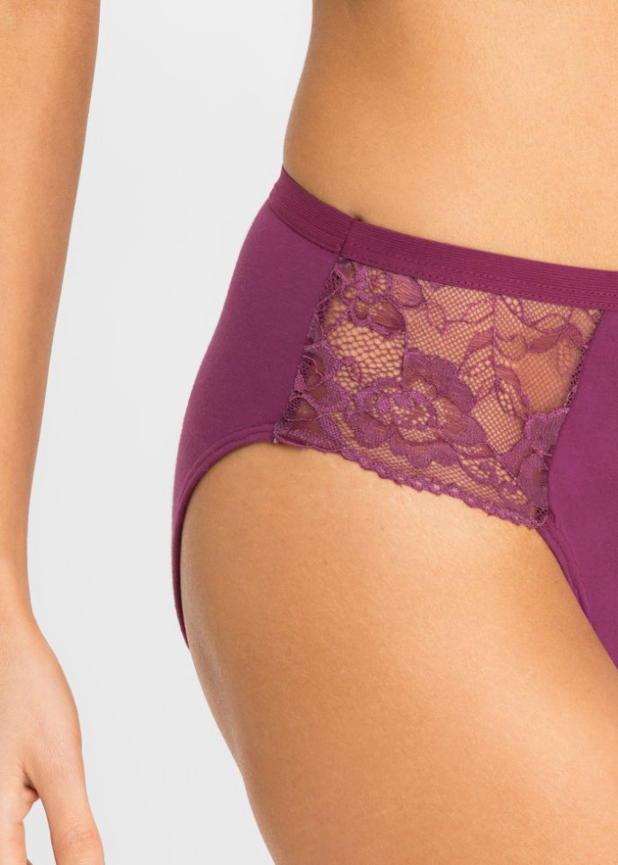 Maxislip mit Spitze (4er Pack)