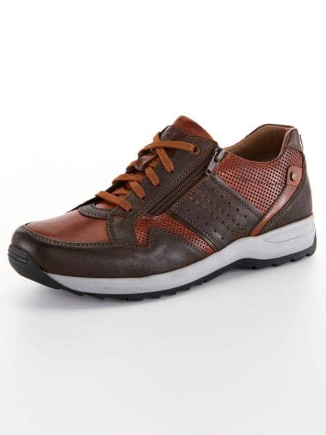 Schnürschuh mit zusätzlichem Reißverschluss