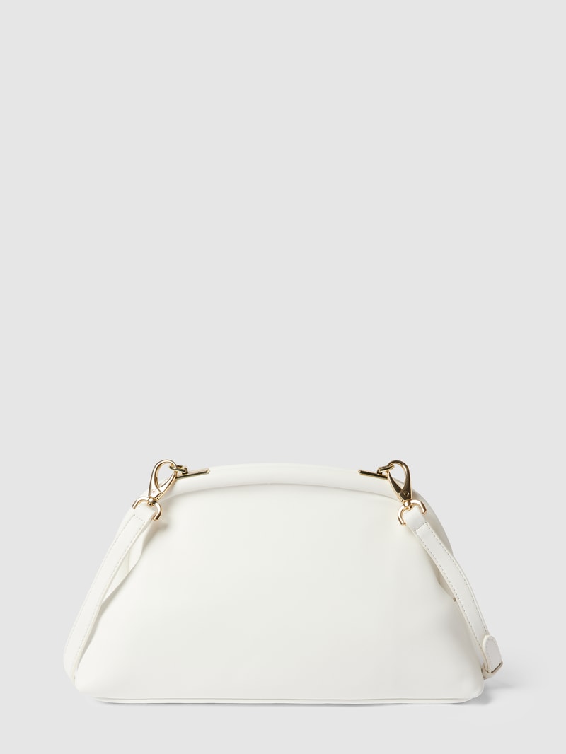 Handtasche mit Label-Detail Modell 'BIKINI' in ecru