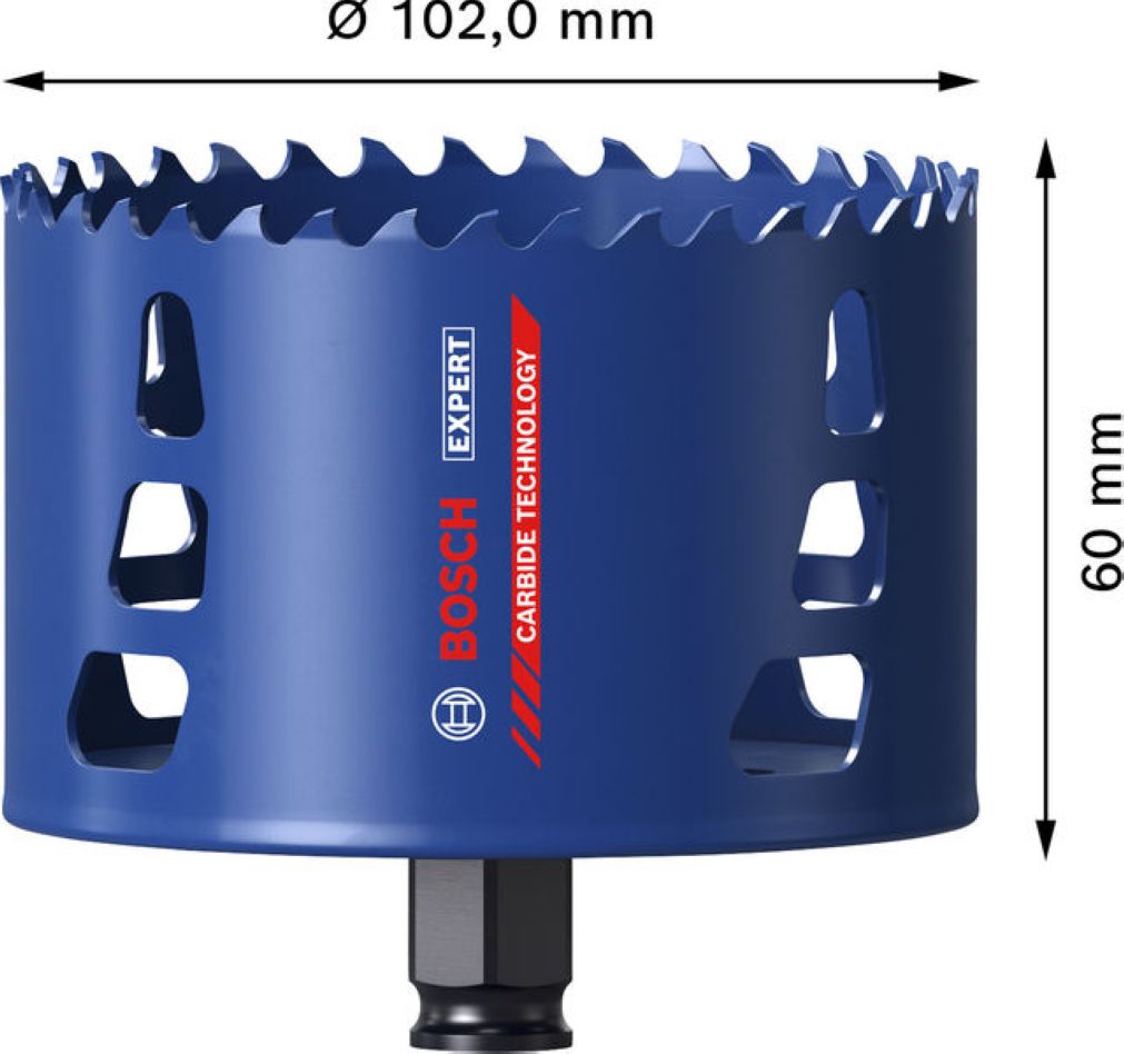 Bosch Blue Accessories 2608901900 EXPERT Power-Change Lochsäge Multi Material 102mm