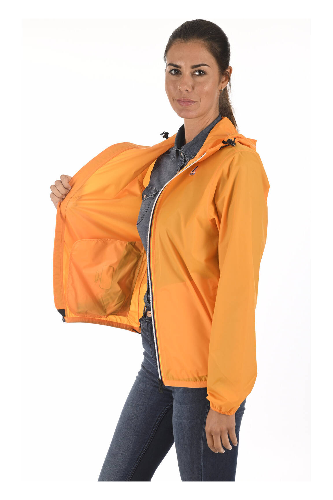 K Way Impermeables Trenchs Unisexe couleur orange