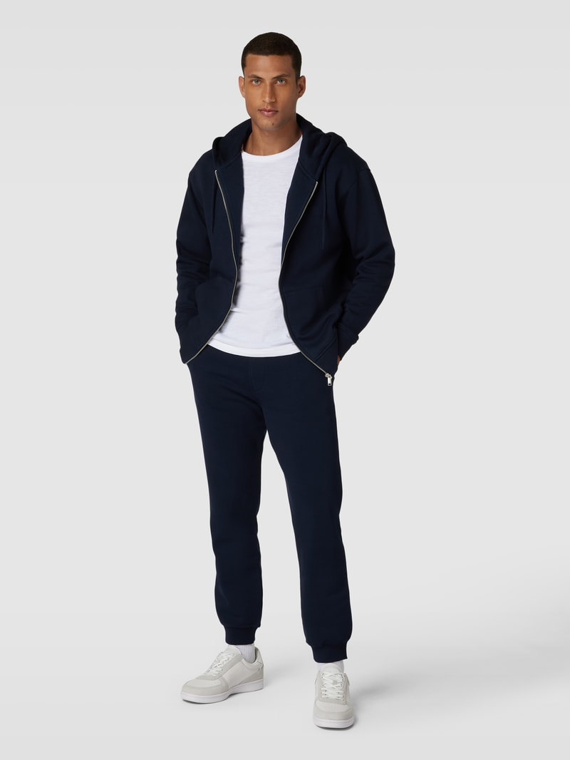 Sweatpants mit elastischem Bund in dunkelblau