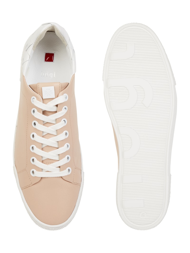 Sneaker aus Leder in hellrosa