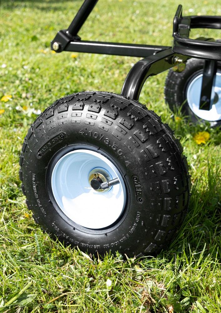 Green Yard GreenYard® Gartenwagen mit Kippfunktion, Volumen 65l,Tragkraft 200kg, Handwagen Bollerwagen