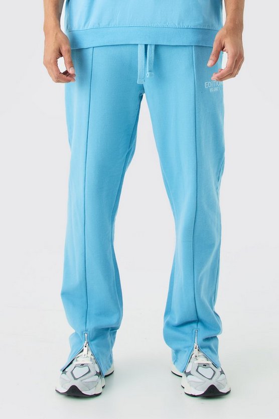 Lockere Jogginghose mit geteiltem Saum