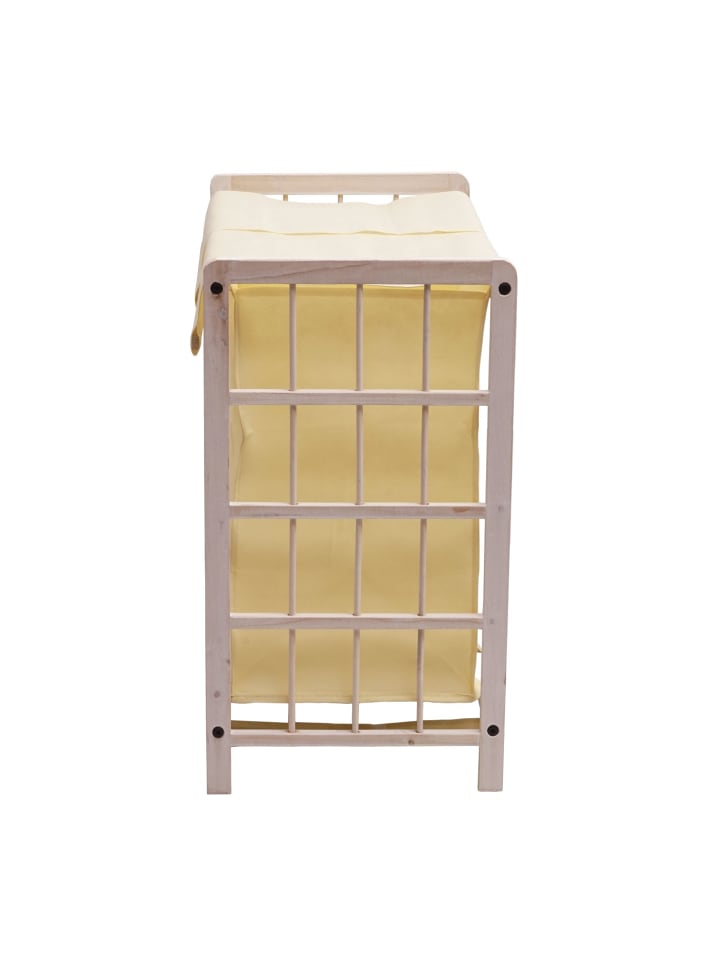 MCW Wäschesammler B60 mit 2x Wäschesack, Shabby weiß, Bezug creme günstig kaufen onesize