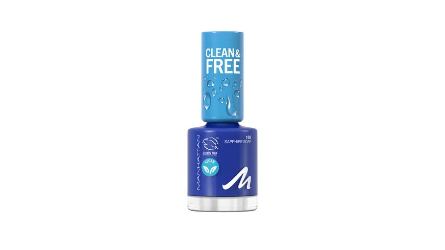 MANHATTAN COSMETICS Nagellack Clean & Free 169 - Sapphire Soar / Desert Bluebell