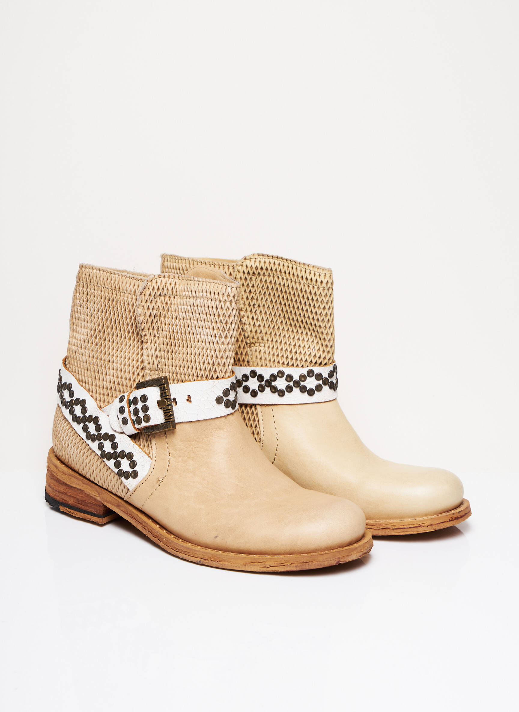 Felmini Bottines Femme couleur beige