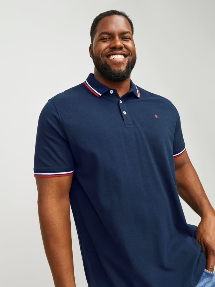 JACK & JONES PLUS Poloshirt in Navy Blazer 1 günstig kaufen