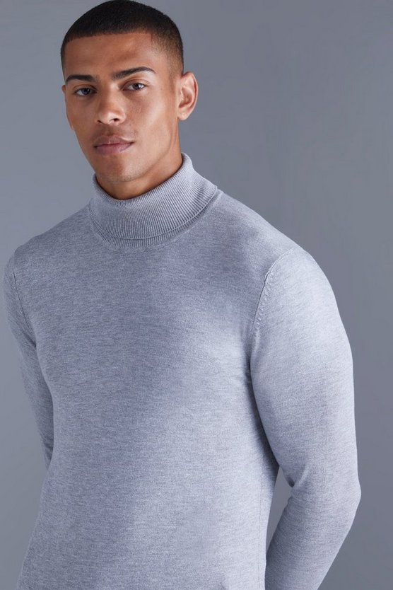 Muscle-Fit Rollkragenpullover