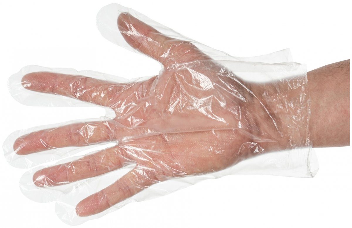 HeroTouch PU-Handschuhe Einweghandschuhe aus Kunststoff HDPE 10um dick, 500 Stück
