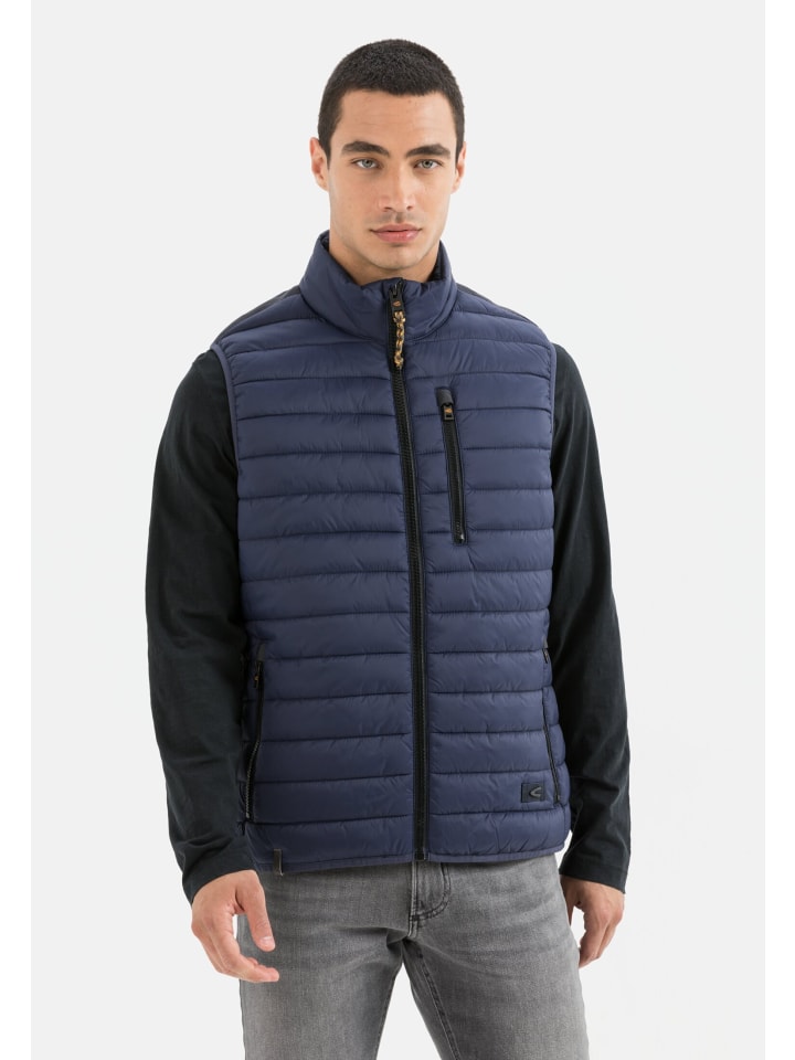 Camel Active Steppweste aus recyceltem Polyester in Dunkelblau günstig kaufen